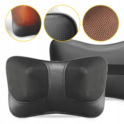 Массажная подушка  4FIZJO Shiatsu Ultra+ Black - фото №7
